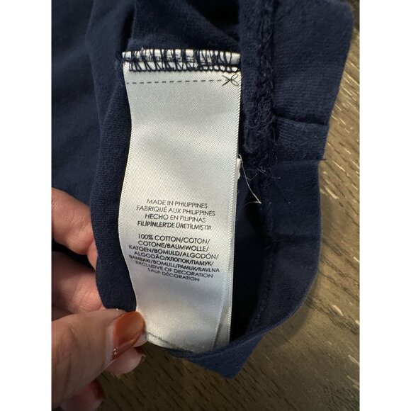 Polo Ralph Lauren V Neck Short Sleeve Shirt Bear Mens Large #67 Baseball Tee - Picture 8 of 9